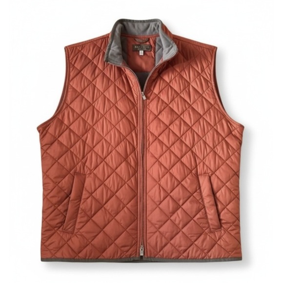 Reserve Patrick James Quilted Puffer Vest Rust Orange XL hunting style - Picture 1 of 8